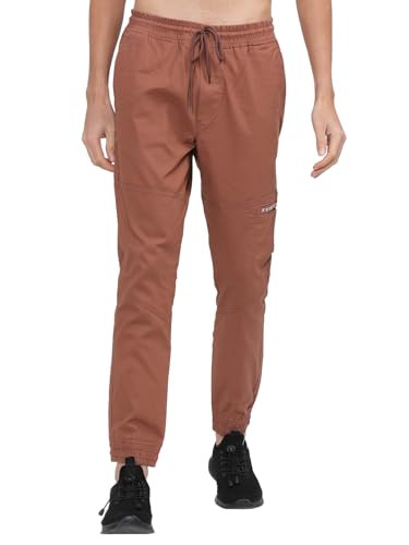 Image of Highlander Men's Cargo Jogger Trousers | Perfect for Casual Outings,Travel & Work Wear with Utility Pockets