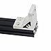 Iverntech 2PCS 500mm 2040 V Slot Aluminum Extrusion 19.68 inches Black Aluminum Profile European Standard Anodized Linear Rail for DIY 3D Printer and CNC Machines