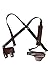 IOONCHI Leon Cosplay Belt Costume Accessories Kennedy Straps Braces Gun Bag Set Halloween Party Outfits Props Adult (Brown, Small)