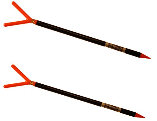 2 Pack Extendable 12"- 30" Inch Fishing Rod Holder (Orange)
