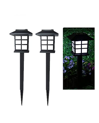 NEWOTE Outdoor Solar Pathway Lights Waterproof 2-Packs Outside LED Decorative Lights Landscape...