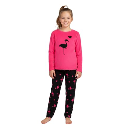 Pijamas de niña suave aterciopelado conjunto de dos piezas de forro polar ligero