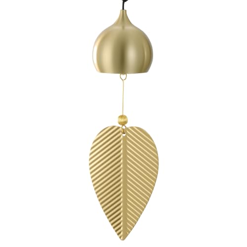 Image of Vintage Japanese Copper Wind Chime Teardrop Soft Tone Garden Balcony Gift