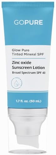 goPure Glow Pure Tinted Mineral SPF 40 PA +++ | Dermatologist-tested Face Sunscreen | Tinted Moisturizer with SPF | Protected Glowing Skin | No artificial fragrance, Reef-Friendly & Natural Sunscreen