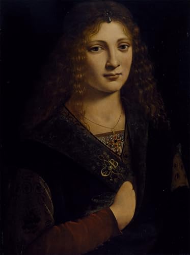 Portrait d'un jeune homme de Boltraffio - Affiche d'art 60x90cm