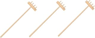 SAFIGLE 3 Pcs Mini Rake Japanese Accessories Bonsai Tools Desktop Decor Sandbox Rakes DIY Rock Zen Garden DIY Zen Garden Rake Zen Rake Mini Zen Garden Rake Zen Garden Accessories Rake Rock