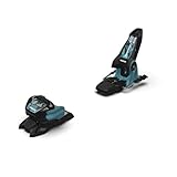 Marker Griffon 13 Ski Bindings - Unisex Adult Compact Durable Freestyle Freeride Skiing Bindings - Energy-Absorbing Retention, Universal Boot Sole Compatibility, Black/Powder Blue, 100mm