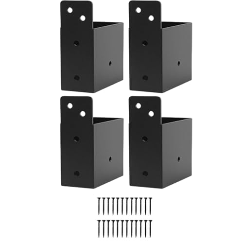 Kit de Soportes para Pérgola | 4 Piezas Kit de Herrajes para Pérgola Resistente,Accesorios para Jardinería y Exteriores para Cobertizos, Porches y Estructuras