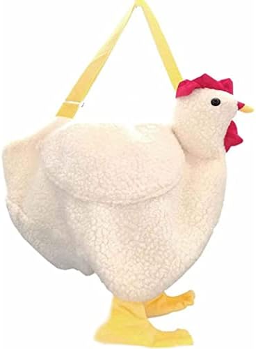 Kippenportemonnee, kippentas, kip crossbody tas, pluche handtassen, portemonnee, kippentas, handtas, cartoon schoudertas voor meisjes vrouwen, schattige meisjes schouder messenger tas, Beige