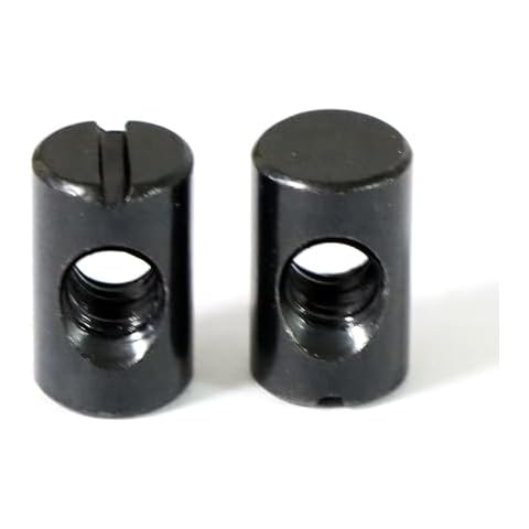 Xadnitu 25 Packs Black Barrel Nuts Cover