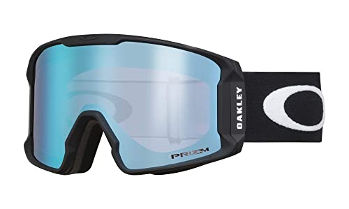 Oakley Line Miner Snow Goggle (Matte Black Frame/Prizm Sapphire Iridium Lens) With Large Goggle Soft Case #TOP1