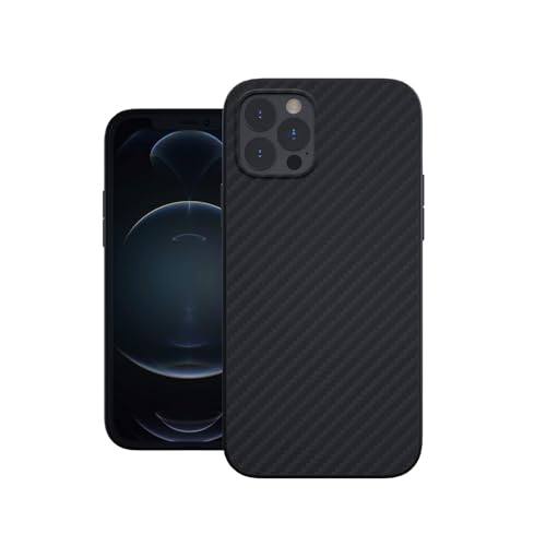TECHRACK Designed by Evutec Compatible with iPhone 12 Pro, Aramid Fiber Cases Cover, Military-Grade Drop Protection, Slim Smooth Phone Case with AFIX+ Free Vent Mount for iPhone 12 Pro (Karbon Black) Deal