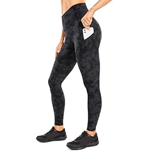 CRZ YOGA Dames Naked Feeling Gym Leggings Squat Proof Hoge Taille Yoga Broek Boterachtig Zachte Ondoorzichtige Workout Gym Sport Panty met Zakken – 25 Inch