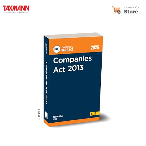 Image of Taxmann's Companies Act 2013 [Bare Act | POCKET] - Compact & Up-to-date Statutory Reference Presenting the Complete Amended Text of the Act-in a Portable Bare Act Format