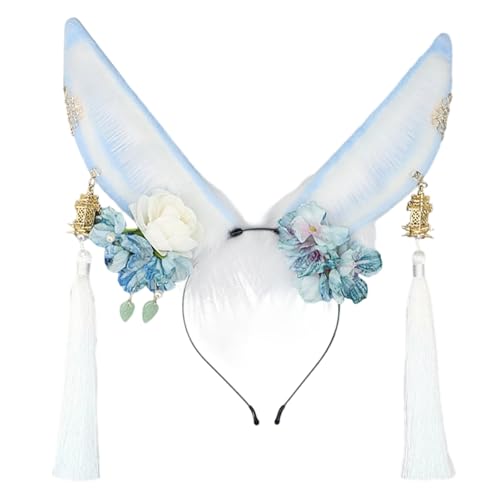 Oreilles d'animaux orientales anti-glisse pour coiffure stable de festival
