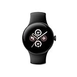 Google Pixel Watch 2 with Fitbit Heart Rate Monitor, Stress Management and Safety, Android Smart Watch, Matte Black Aluminium Case, Obsidian, WiFi (Renewed)