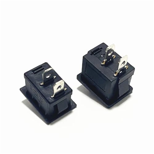 Interruptor KCD1 de 2 pines con bloqueo 10A 250V pack de 10 unidades 3