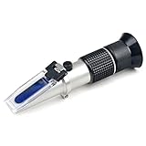 -Cractómetro de vino de uva a escala dual para probar jugos de uva (otro jugo de fruta) Brix 58-90%