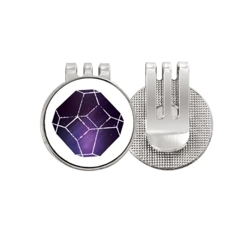 Marqueur de balle de golf en émail et son attache magnétique haut de gamme Crystal Universe