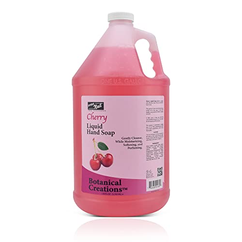 Pronail - Liquid Hand Soap Refill, Cherry, 1 Gallon - Deeply Cleanse And Hydrates, Leaving Your Hands Fresh And Soft - Bulk, Refill Gallon #TOP18