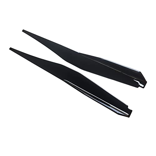 Ninte Side Skirt Fit For 2021 2022 Chevrolet Chevy Corvette C8 5Vm Style Rocker Panel Gloss Black Abs Painted Side Extension Line Protector Rocker Panels Extension Pair #TOP5