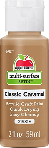 Apple Barrel Multi Surface Acrylic Paint, 2 oz, Classic Caramel 2 Fl Oz