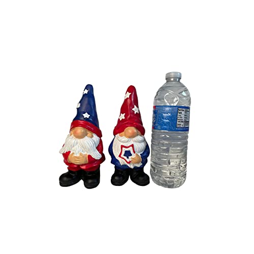 Gnome-A-Palooza, Usa Patriotic 4Th Of July Garden Gnomes- 2 Statues #TOP2
