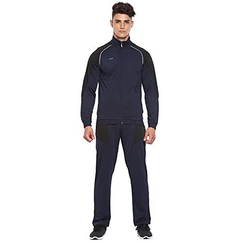 Nivia EURO-06 Tracksuit (Black/Navy, S)