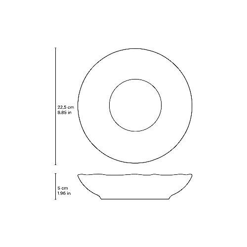 Conjunto c/ 6 Pratos Fundo Bio Latte Ø 22,5 cm