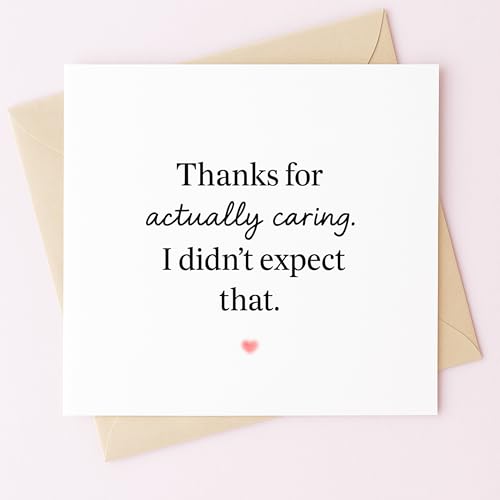 MissDaisy-n[gtFgTL[J[huThank for Actually Caring I Didn't Expect Thatv - IȊӂ̋C O[eBOJ[h | v~A 300gsm J[hXgbN 5.7x5.7