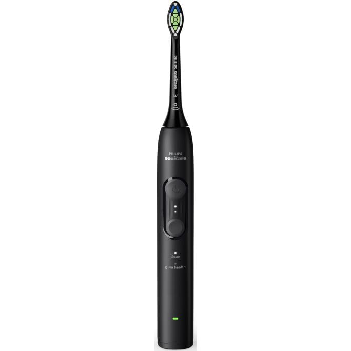 Philips Sonicare Series 4100 Elektrische Zahnbürste – Schallzahnbürste mit Drucksensor, 4 Putzeinstellungen, EasyStart, SmarTimer, 21 Tage Laufzeit, Schwarz, HX4044/52, [Neu]