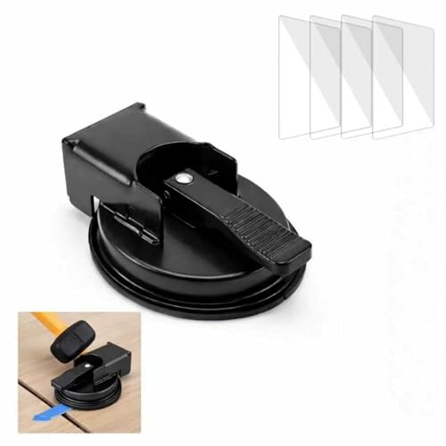 Floor Gap Fixer Tool with Strong Suction Cup, Heavy-Duty Metal Flooring Repair Tool for Laminate Hardwood Tile, Plank Grabber with Reusable Nano Adhesive Pad for Gap Closing & Floorboard Adjustment