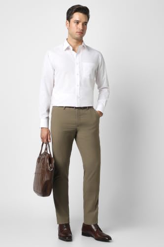 Image of Peter England Men Mid Rise Neo-Slim Formal Trouser