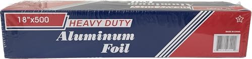 Heavy Duty Aluminum Foil Roll for Food 18 Inches 500 FT Heavy Duty Food Safe Foil Wrap