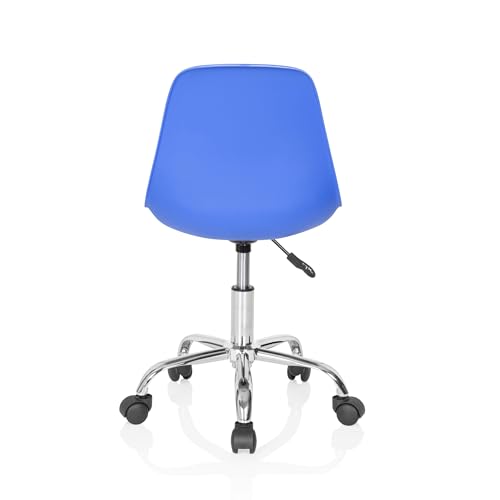 hjh OFFICE 742017 Silla Giratoria para Niños Fancy II Piel sintética Azul, Sillas de Escritorio Infantiles, Ajustable en Altura, Silla Juvenil - imagen 5