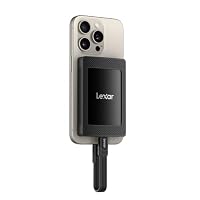 Lexar SL500M 4TB Externe SSD mit Magnetsatz, USB3.2 Gen2x2 Portable SSD, bis zu 2000MB/s Lesen, Kompaktes Externe Solid State Drive Ultra Slim Kompatibel mit iPhone 15 Serie/Mac/PS5/XBOX/Laptop/PC – Ansicht 1
