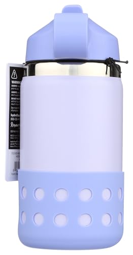 Image of Hydro Flask 12 Oz Kids Wide Mouth Straw Cap And Boot Wisteria