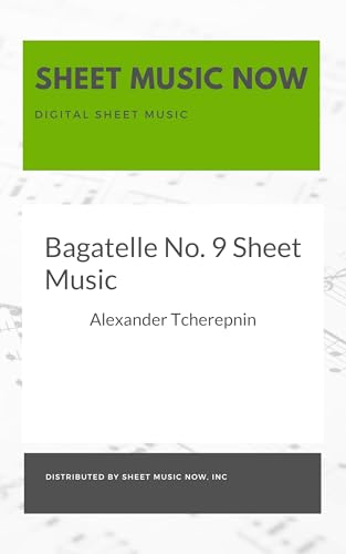  Bagatelle No. 9 Sheet Music (English Edition)