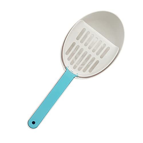 BESPORTBLE 猫砂シャベル 猫の車輪 猫のおもちゃ 猫砂スプーン スクラッチャー ゴミ 多機能うんちスクープ くずスクーパー プラスチックのペットうんちクリーナー プラスチック Blue