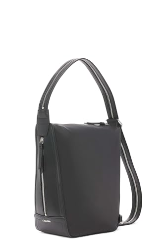 Image of Calvin Klein Womens Moss Convertible Sling Backpack & Hobo Shoulder Bag