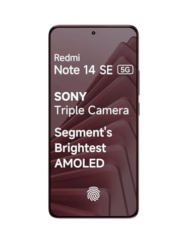 Redmi Note 14 SE 5G, Crimson Art (6GB, 128GB) view 2