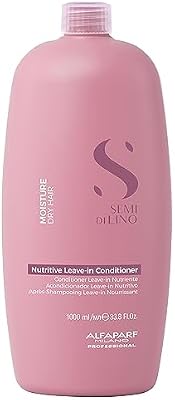 ALFAPARF MILANO Semi di Lino Moisture Leave In Conditioner | Color Safe | Moisturizing, Hydrating, Nourishing | For Dry Damaged Hair | Meadowfoam Seed Oil | Protects and Adds Shine