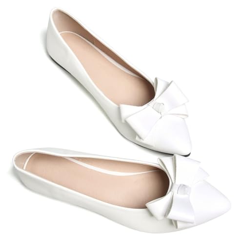 Image of SAILING LU Women's Bow-Knot Pointed Toe Ballet Flats