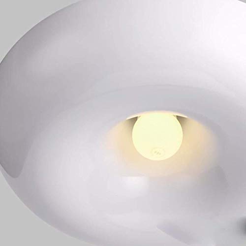 Pendentif lustres LED au design géométrique blanc pour salon élégant