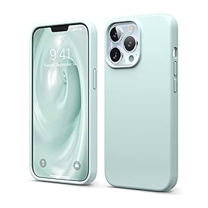 elago Compatible with iPhone 13 Pro Case, Liquid Silicone Case, Full Body Screen Camera Protective Cover, Shockproof, Slim Phone Case, Anti-Scratch Soft Microfiber Lining, 6.1 inch (Green)