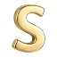 14K Gold Plated-Initial S