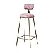 SOAILIMI2 Sgabello da Bar in Ferro battuto Nordico Moderno e Minimalista Schienale Domestico Sedia da Pranzo Sgabello Alto Sgabello da Bar Sgabello da Bar (Color : 65cm Style13)
