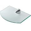 Glasplank, wandplank, glazen plank van 6 mm veiligheidsglas 25,4 x 14 x 0,6 cm, glazen legplank, badkamerplank