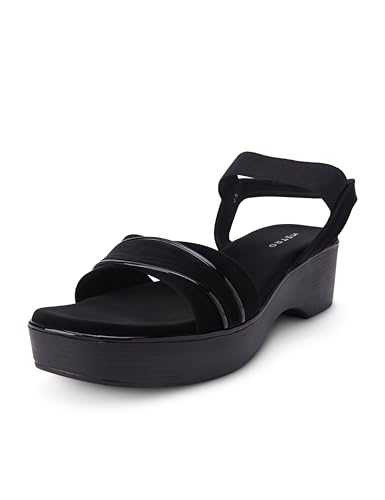 Image of Metro Women Wedge Heel Comfort Fashion Backstrap Sandal
