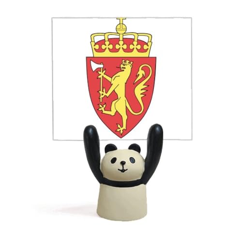Support mémo Panda Svalbard avec blason européen pour bureau